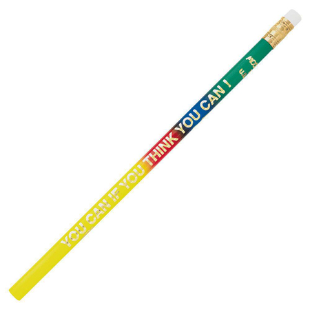 J.R. MOON PENCIL CO Pencils You Can If You Think You Can, PK144 7931